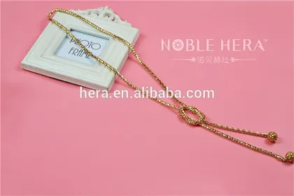 Latest design long chian silver/gold necklace