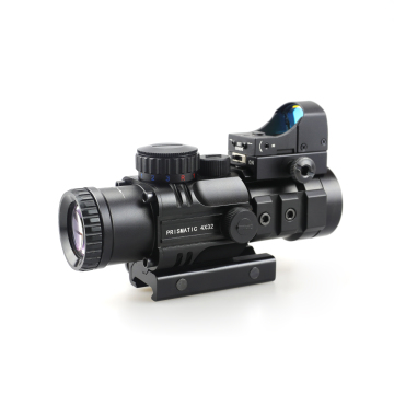 Diperkirakan OEM Optical 4x32 Lingkup Prism dengan Iluminasi RGB, Pandangan Hijau Merah, dan Kombo Laser Hijau