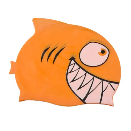 Cartoon Silicone Swimming Caps for Kids - Summer Waterproof Swim Cap for Children