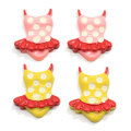 &quot;22 * 25mm Hars Dot Badpak Meisjes Badpak Cabochon Flat Terug Ornament Mode Sleutelhanger Accessoire&quot;