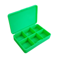 Custom Logo Branding Seis Slots Plastic Plastic Pill Box