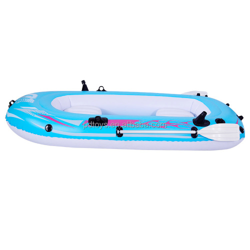 Custom Blue PVC Aayak 3 Person Inflatable Boat