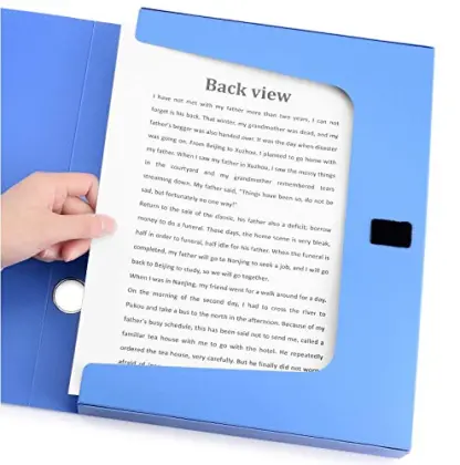 Plastic A4 Data Box File Storage Folder Box