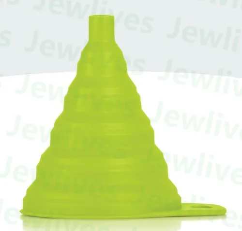Foldable Silicone Rubber Funnels In Kitchen 