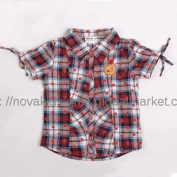 nova children s clothing summer poly shirt with apple priting