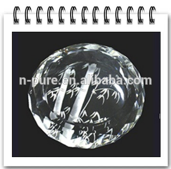 custom crystal ashtray,clear K9 crystal glass ashtray