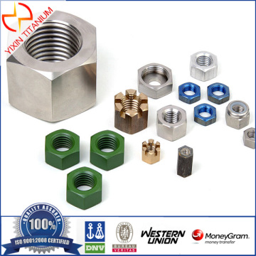 Colored Titanium Hexagon Nuts -Yixin