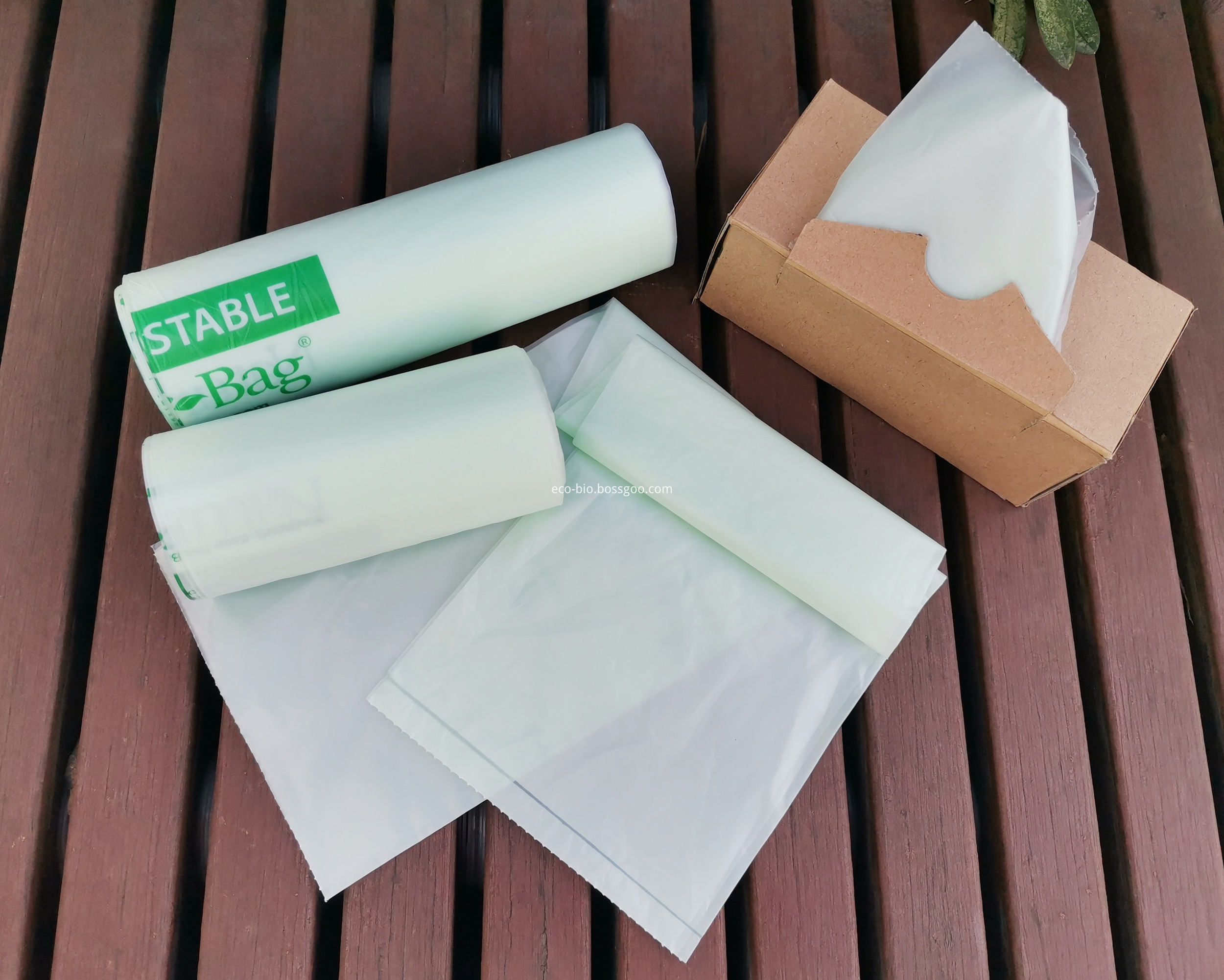 Biodegradable Compostable Plastic Trash Bag On Roll