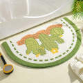 absorbent anti-slip semicircle cute floor cashmere bath mat