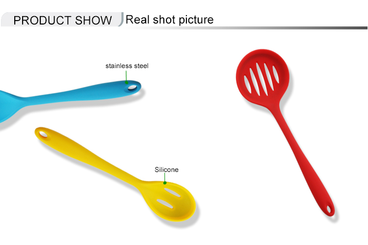 Rainbow Colored Silicone Utensils