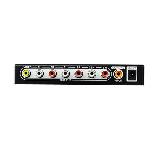 Digital to Analog 5.1 channel audio converter with USB