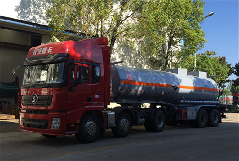 Sodium hydroxide transport tank semi trailer