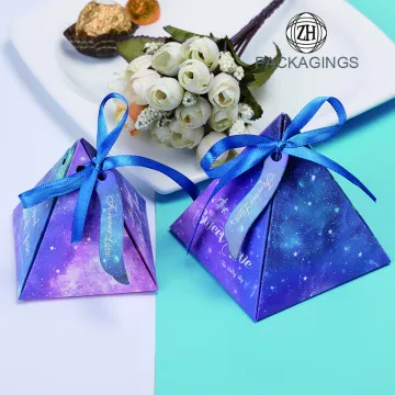 Handmade Geometric color paper candy box