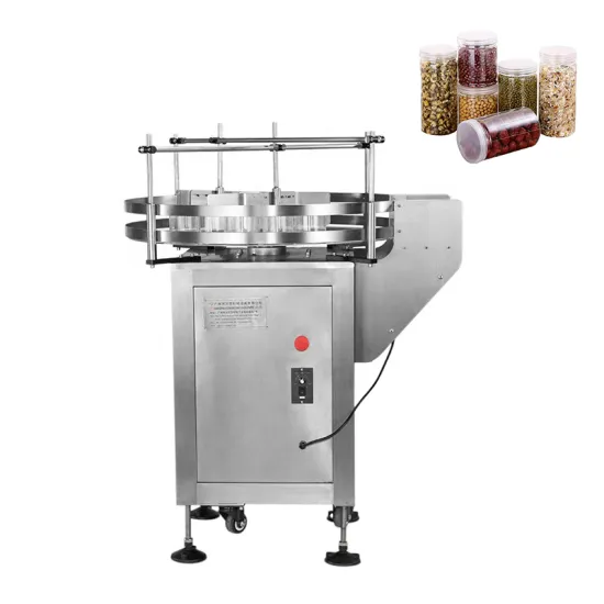 High Speed Automatic Round Rotary Glass PET Plastic Bottle Unscrambler and Accumulation Table