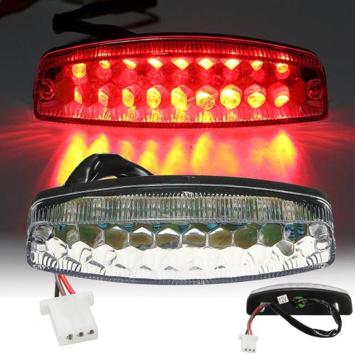 Motorbike Red LED Rear Tail Brake Light For 50 70 110 125cc ATV Quad Kart TaoTao Sunl Chinese Motorcycle Light