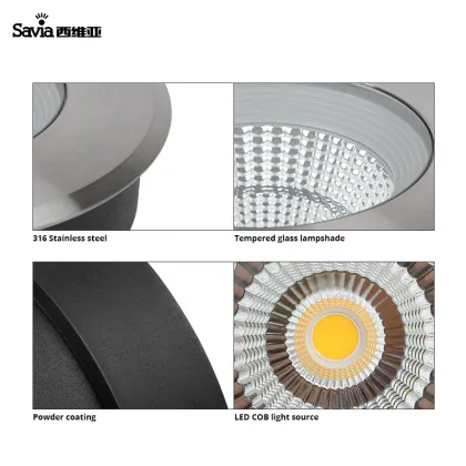Savia Underground LEDCOB 12W IP67 Stainless Steel Waterproof Garden Light