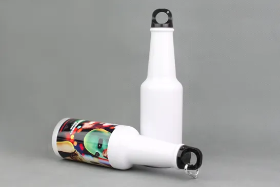 2016 New products Aluminum Beer Sublimation Bottle with your design