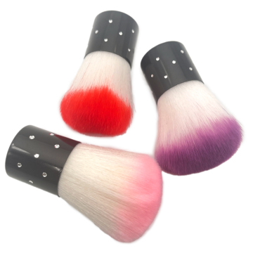 High Quality Rainbow Handle Glitter Nail Art Powder Brush