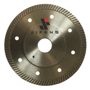 4 Inch Turbo Rim Thin Mesh Serrated Diamond Saw Blade for Granite Ceramic Porcelain Tile Cutting
