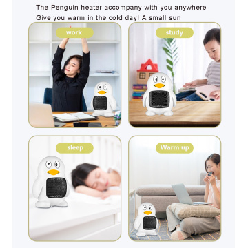 Electric Mini space room Penguin desk heater fan