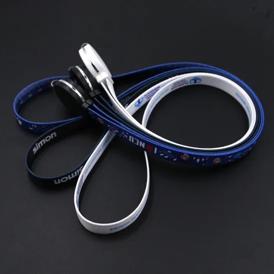 Yijiashishang Polyester lanyard charging Cable Necklace Lanyard with Strong Clip and Keychain for Keys, ID Badge Holder, USB or Cell Phone