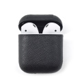 Black leather Apple Airpods case