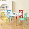 Colorful X Shape Armchair for Outdoor Use