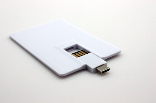 OTG Business Card USB Flash Drive con Logo stampa completo