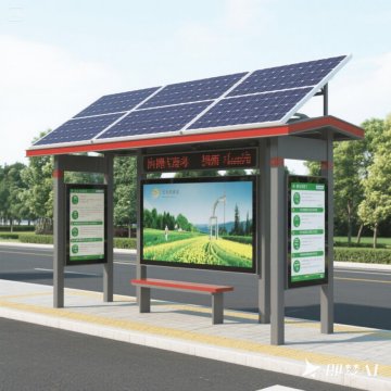 Eco-Friendly Solar Bus Stop for Urban Areas