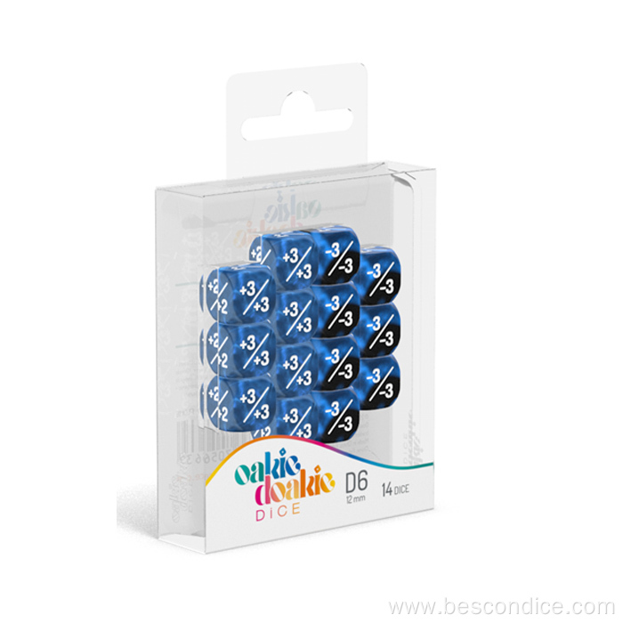 Personalize Clear Dice Vinyl Box Packing