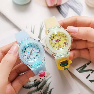 Hot Sale Children's Luminous Electronic Watch - Waterproof Cartoon Doll Quartz Watch for Toddlers and Elementary School Kids