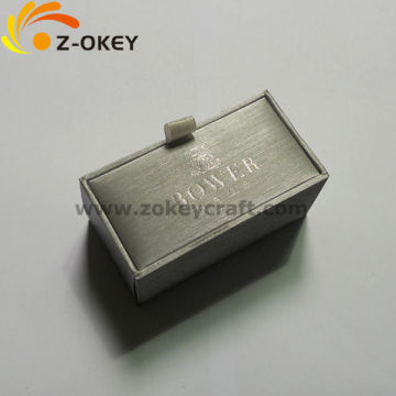 Simple design cufflink box with paper material