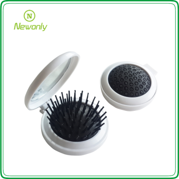 Wholesale Mini Hairbrush Set: Portable, Foldable with Mirror - Perfect for Girls on-the-go & Travel