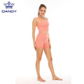 Wholesale yoga crop top and workout shorts