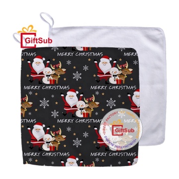 Wholesale Microfiber Dish Towels - 30*30cm Square, Kitchen Drying Towels, White Hand Towels Suitable for Sublimation Printing