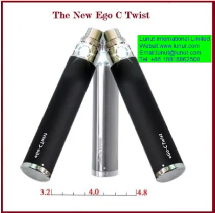 E-cigarette,eGo-C Twist e-cigarette,eGo-C Twist battery