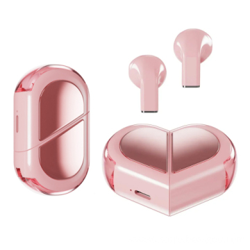 K520 Wireless In-Ear Gaming Headphones: Heart-Shaped Earbuds with 5.3 Hi-Fi Sound and Water-Proof Mic