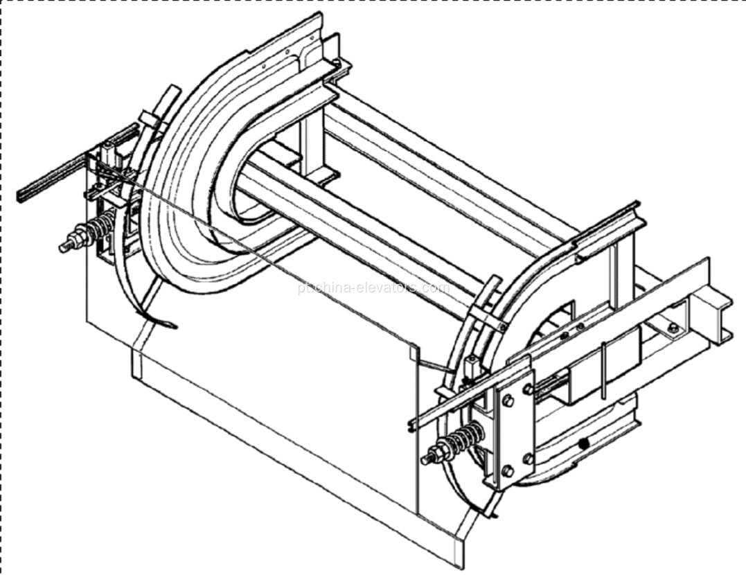 GAA26160B5 Carriagem de tensão 800 ao ar livre para otis escada rolante 506nce