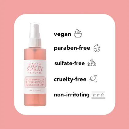 Korean Rose Mario Cucumber Green Tea Aloe Vera Soothing Hydrating Toner Spray