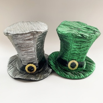 Green Tall Top Hat for Fashion Parties and Carnivals