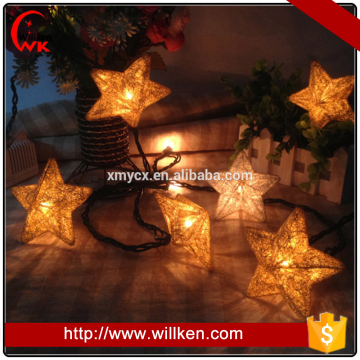 Star shape wedding decoration papper string lights