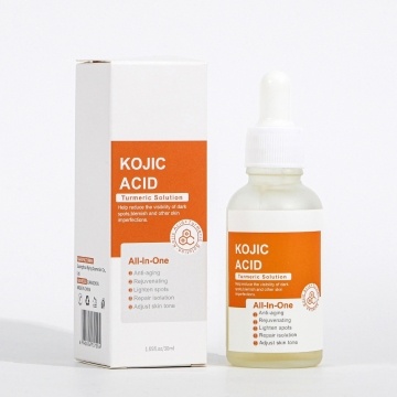Ουσιαστική ουσία οργανικού κουρκούμη Kojic Acid - ορός λεύκανσης κατά της γήρανσης για σκοτεινά σημεία και επισκευή του δέρματος