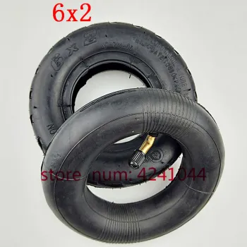 6 inch 6X2 Tireand Inner Tube Set Fit for Electric Scooter Wheel Chair Truck F0 Pneumatic Wheel Trolley Cart Air Wheel Bike