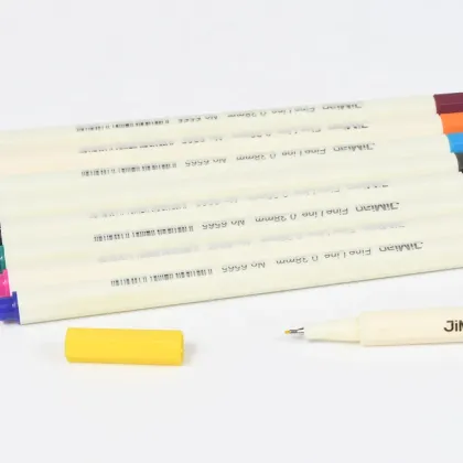 Hook Line Pen 0.38mm 12 Color Water-Based Ink Watercolor Pen Set