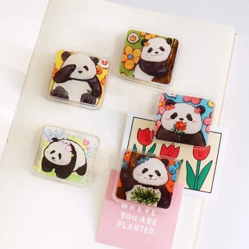 Cute Panda Acrylic Paper Clips - Office & School Stationery