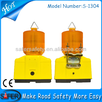 Amber rotary warning lamp