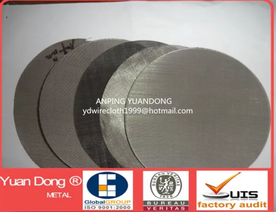 Round filter disc: woven mesh/ANPING YUANDONG MANUFACTURE