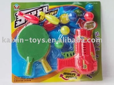 ping pong gun & ping pong bat