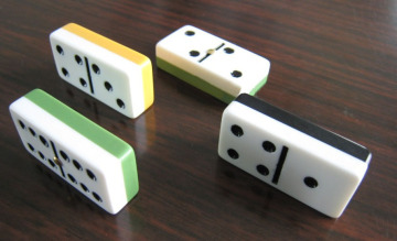 Double Six Two Tone Dominoes Set