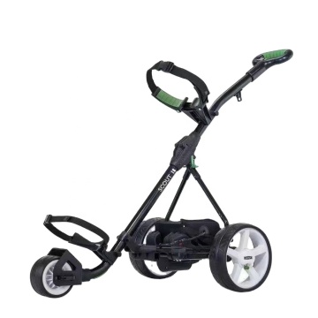 New Design Foldable Aluminium & Stainless Steel Electric Golf Trolley with Push Function - Signature Range
